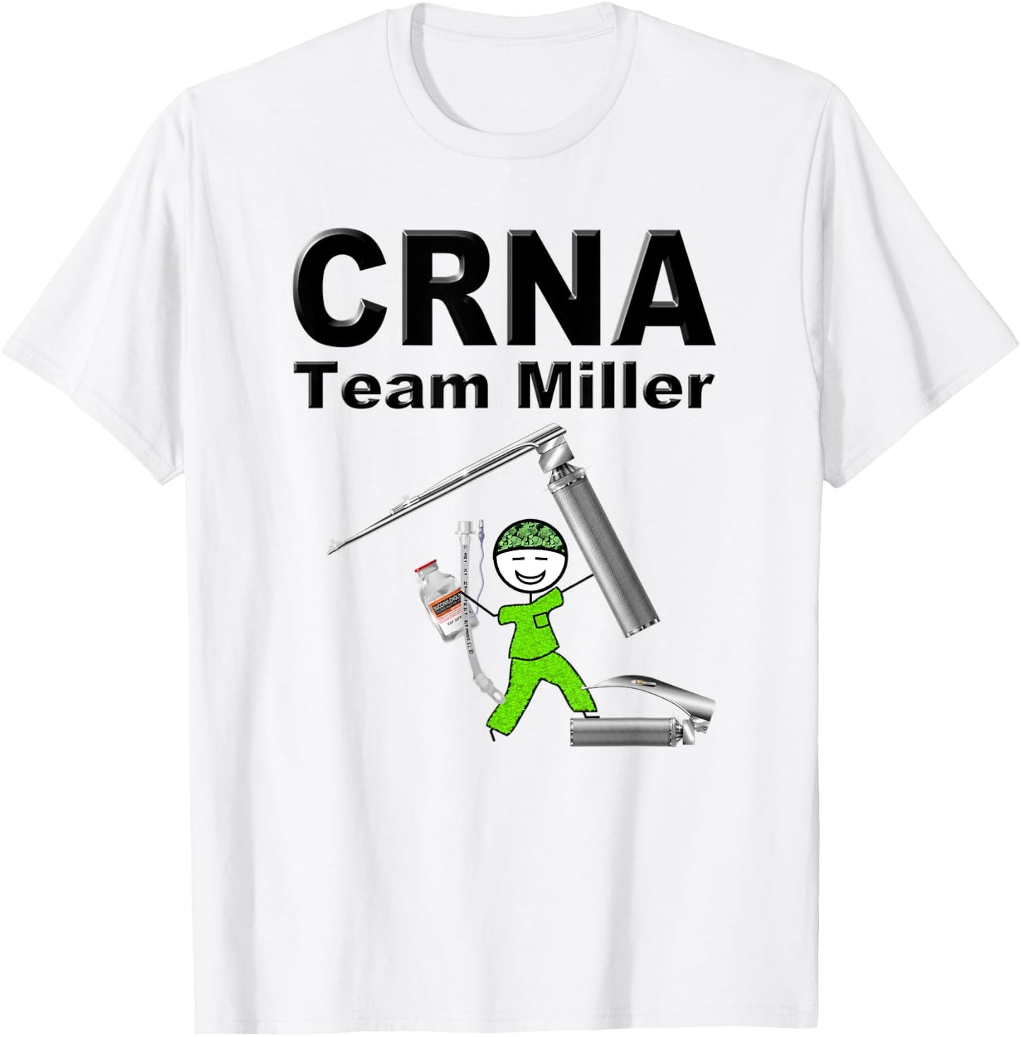 CRNA Team Miller Blade T-Shirt - T-Shirt | White