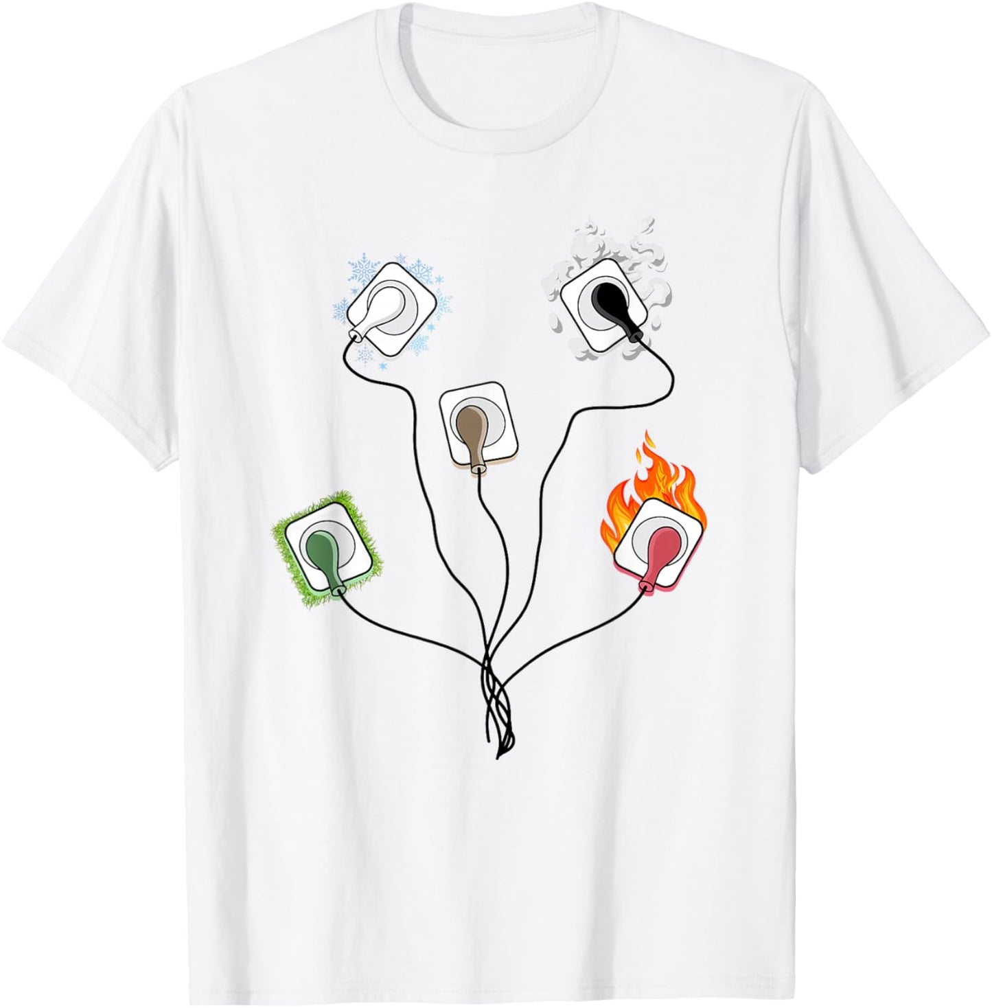 EKG Leads Cheat Sheet Funny Nursing ECG ICU Emergency T-Shirt - T-Shirt | White
