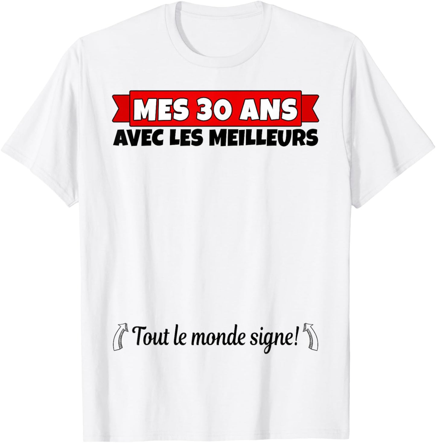 30 Years to Sign 30 Years Birthday Man Woman Anniv 30 T-Shirt - T-Shirt | White