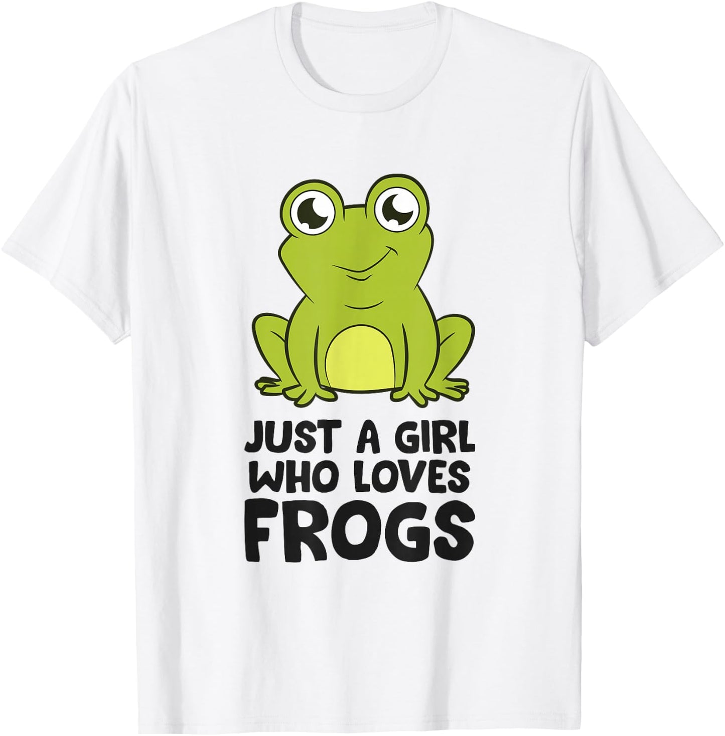 Frog Catcher Girl Just a Girl Who Loves Frogs T-Shirt - T-Shirt | White