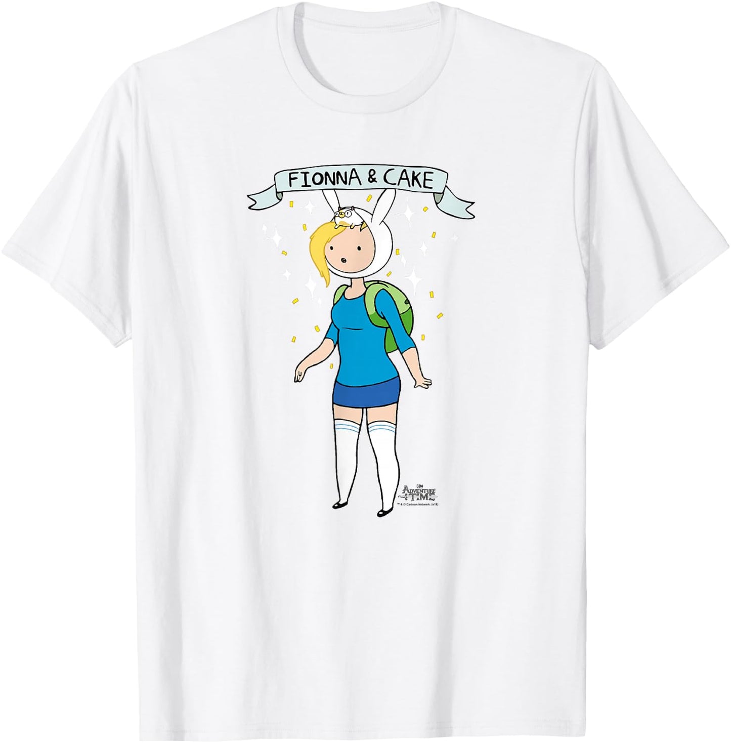 Adventure Time Fionna & Cake T-Shirt - T-Shirt | White