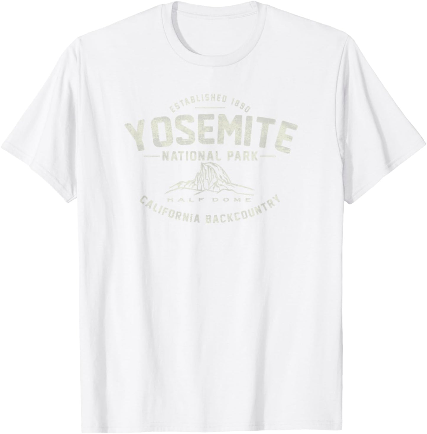 Yosemite National Park Half Dome Graphic T-Shirt - T-Shirt | White