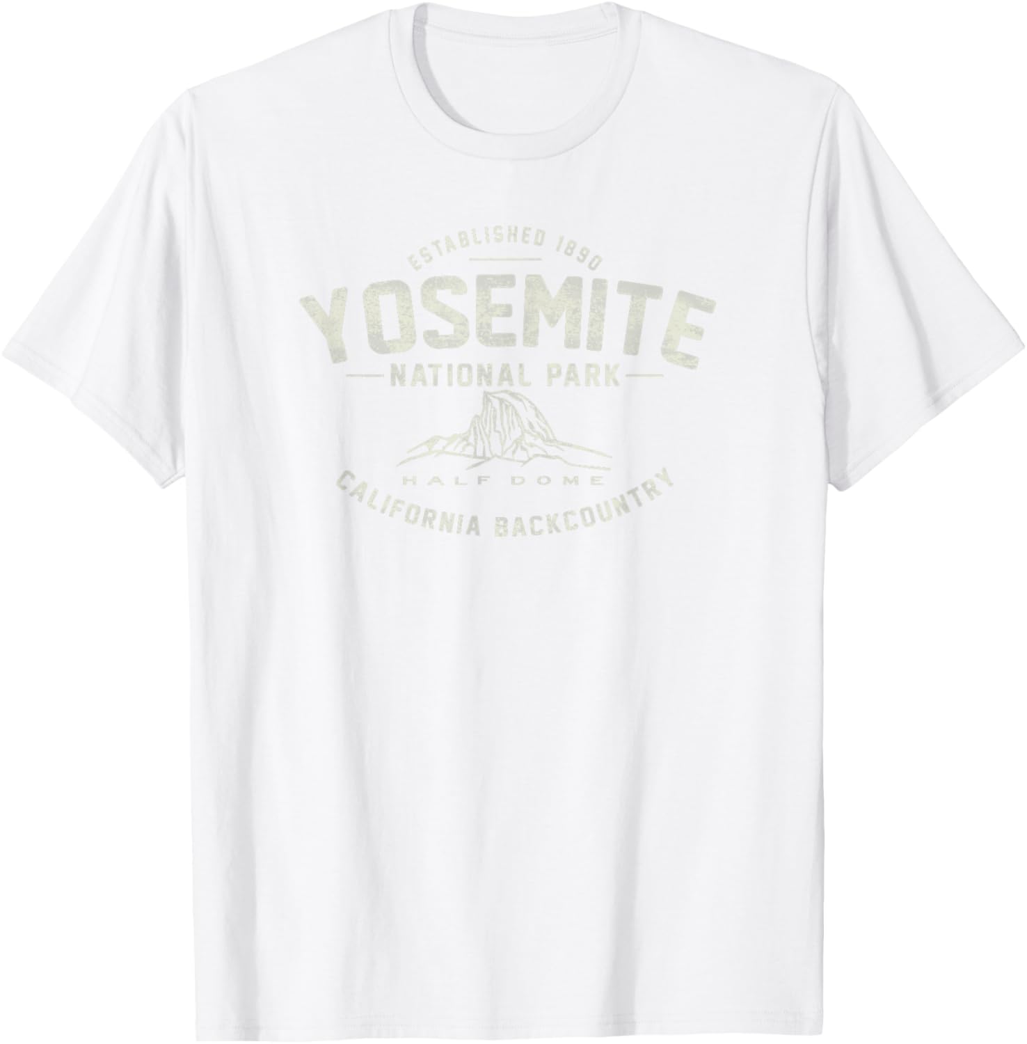 Yosemite National Park Half Dome Graphic T-Shirt - T-Shirt | White