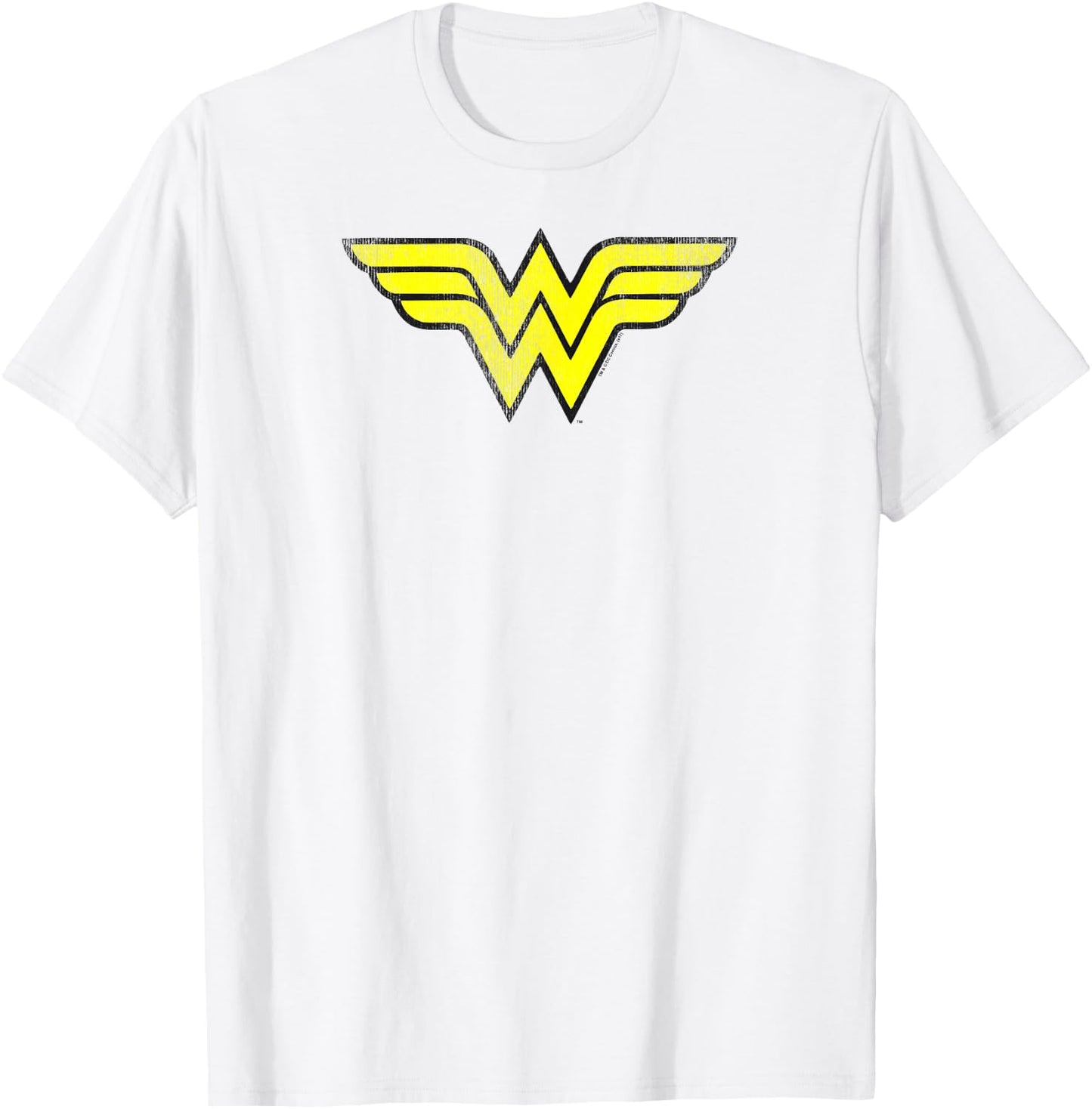 Wonder Woman Logo Distressed T-Shirt - T-Shirt | White