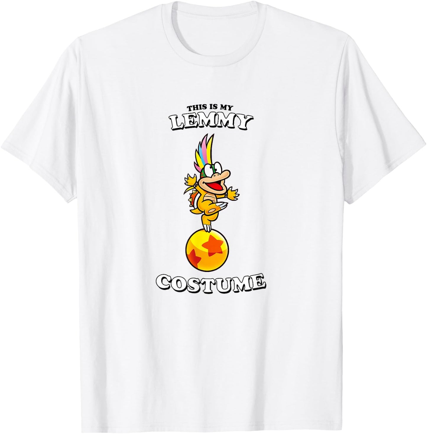 Super Mario Halloween This Is My Lemmy Costume T-Shirt - T-Shirt | White