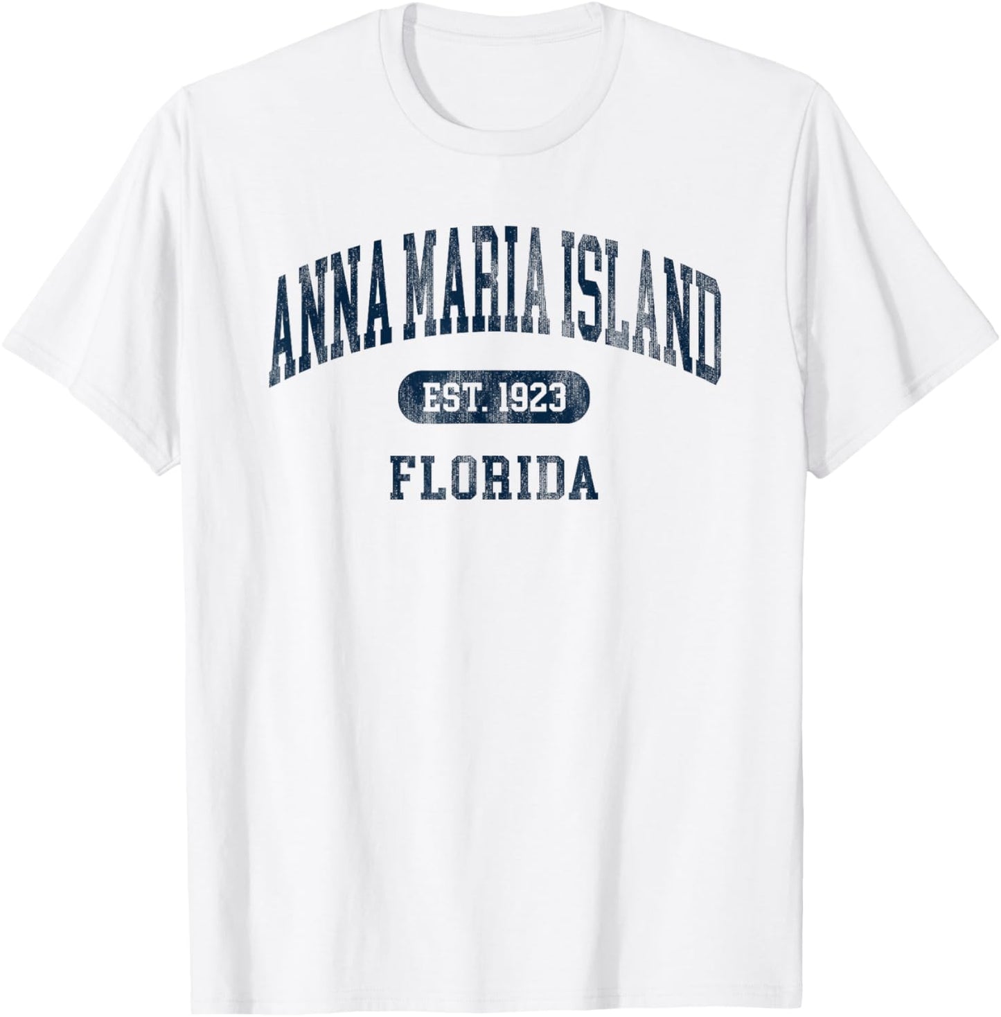 Anna Maria Island Florida Retro Preppy Throwback Souvenir T-Shirt - T-Shirt | White