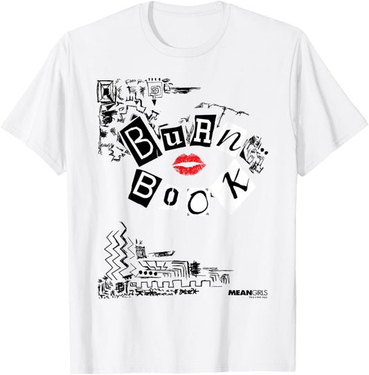 Mean Girls Burn Book Cover Art T-Shirt - T-Shirt | White