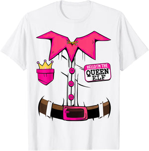 I'm The Queen Elf Christmas Family Matching Pajama Costume T-Shirt - T-Shirt | White