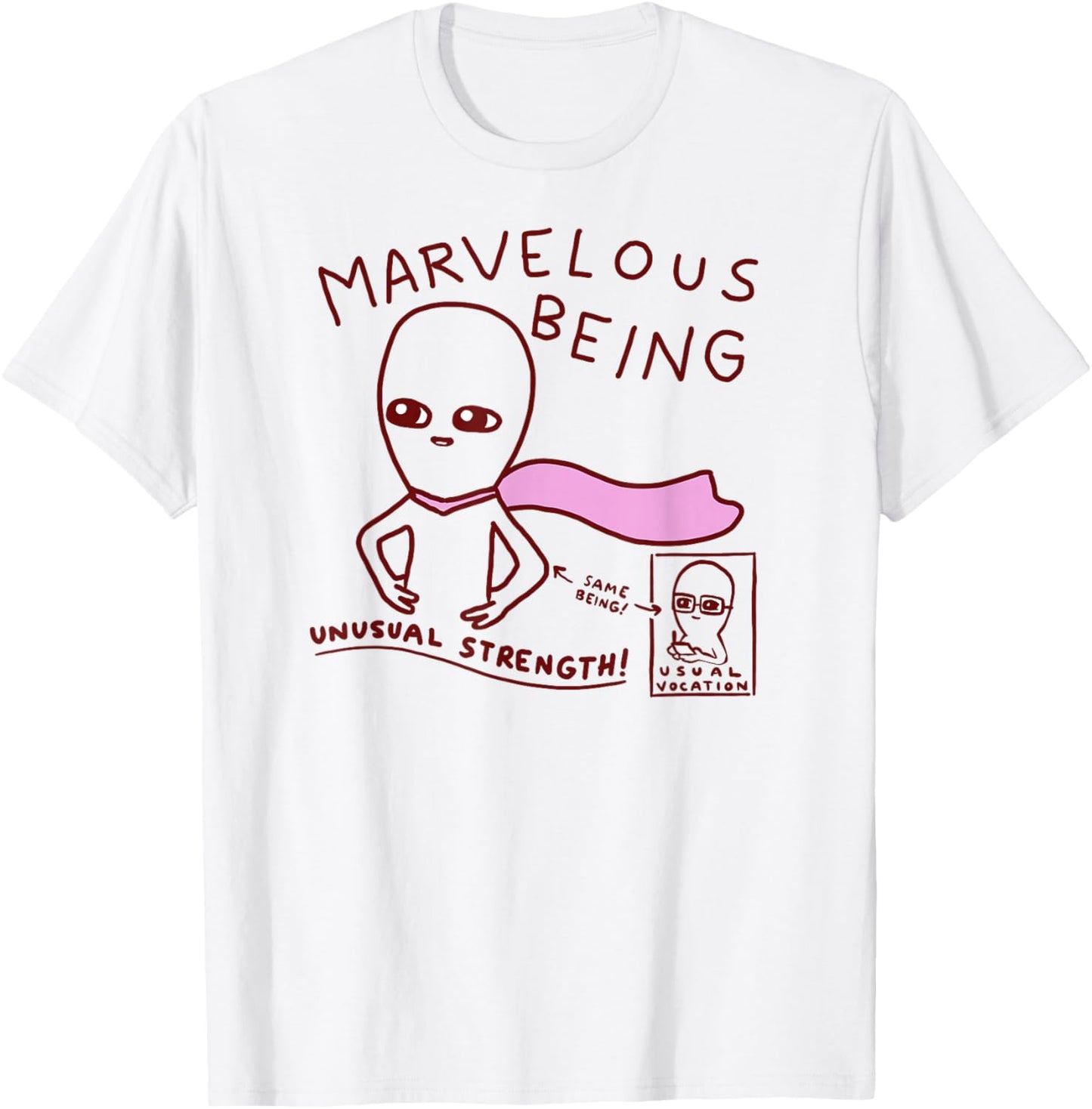 Threadless Nathan W. Pyle Strange Planet Marvelous Graphic T-Shirt - T-Shirt | White