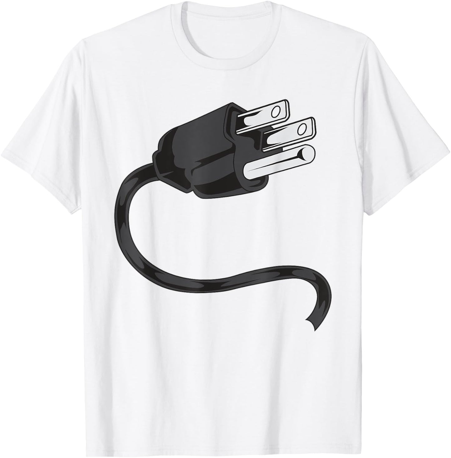 Electrical Outlet Plug and Socket Couples Costume Halloween T-Shirt - T-Shirt | White
