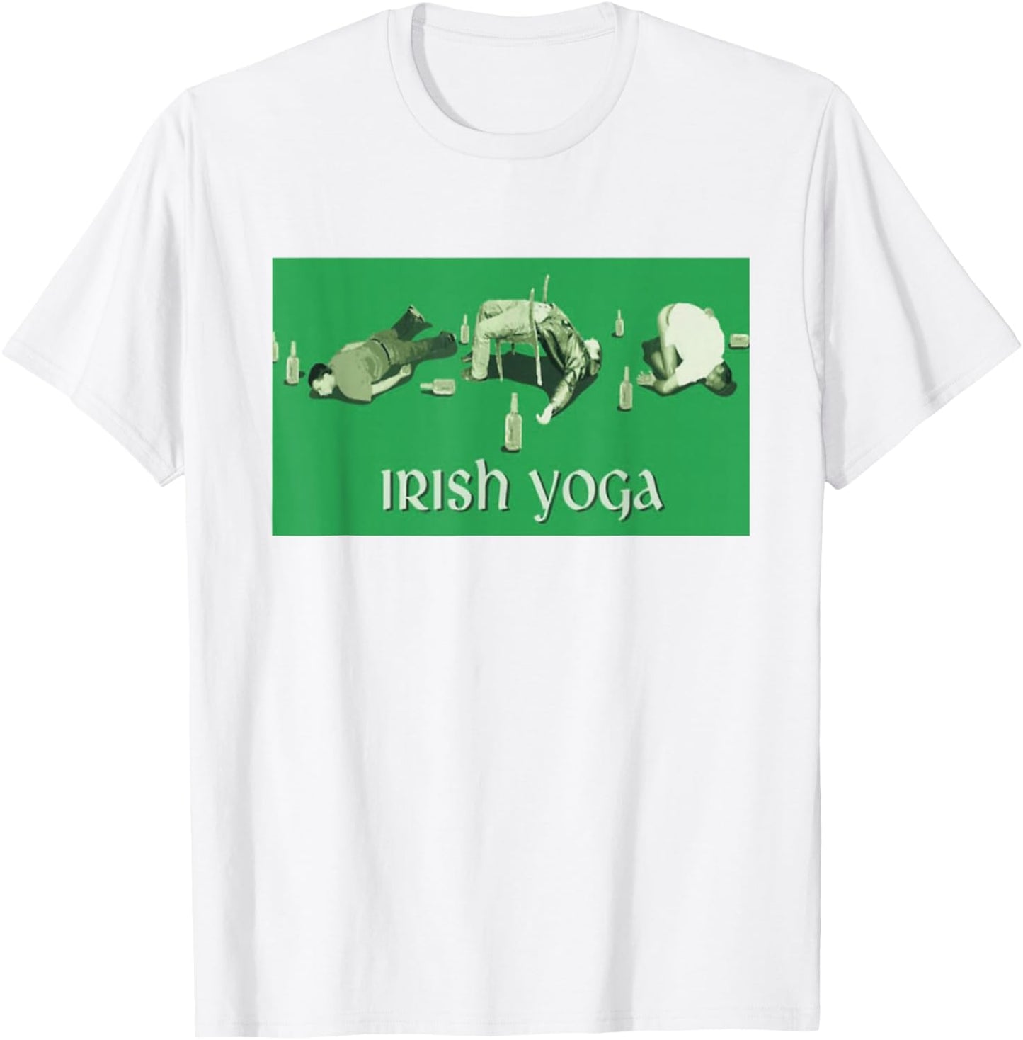 St. Patricks Day Irish Yoga T-Shirt - T-Shirt | White