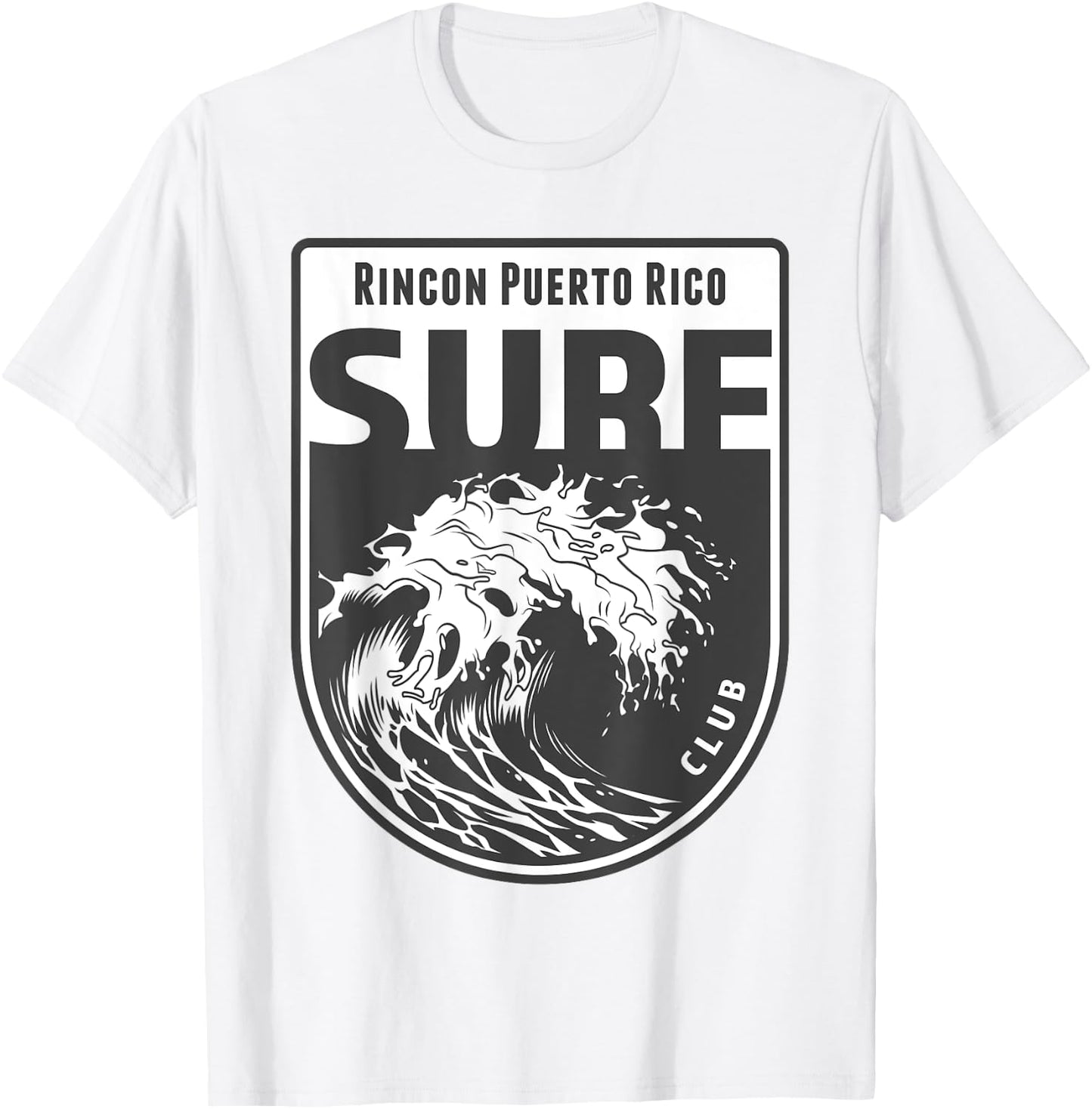 Rincon, Puerto Rico Surf Souvenir Surfing Vacation Gift T-Shirt - T-Shirt | White