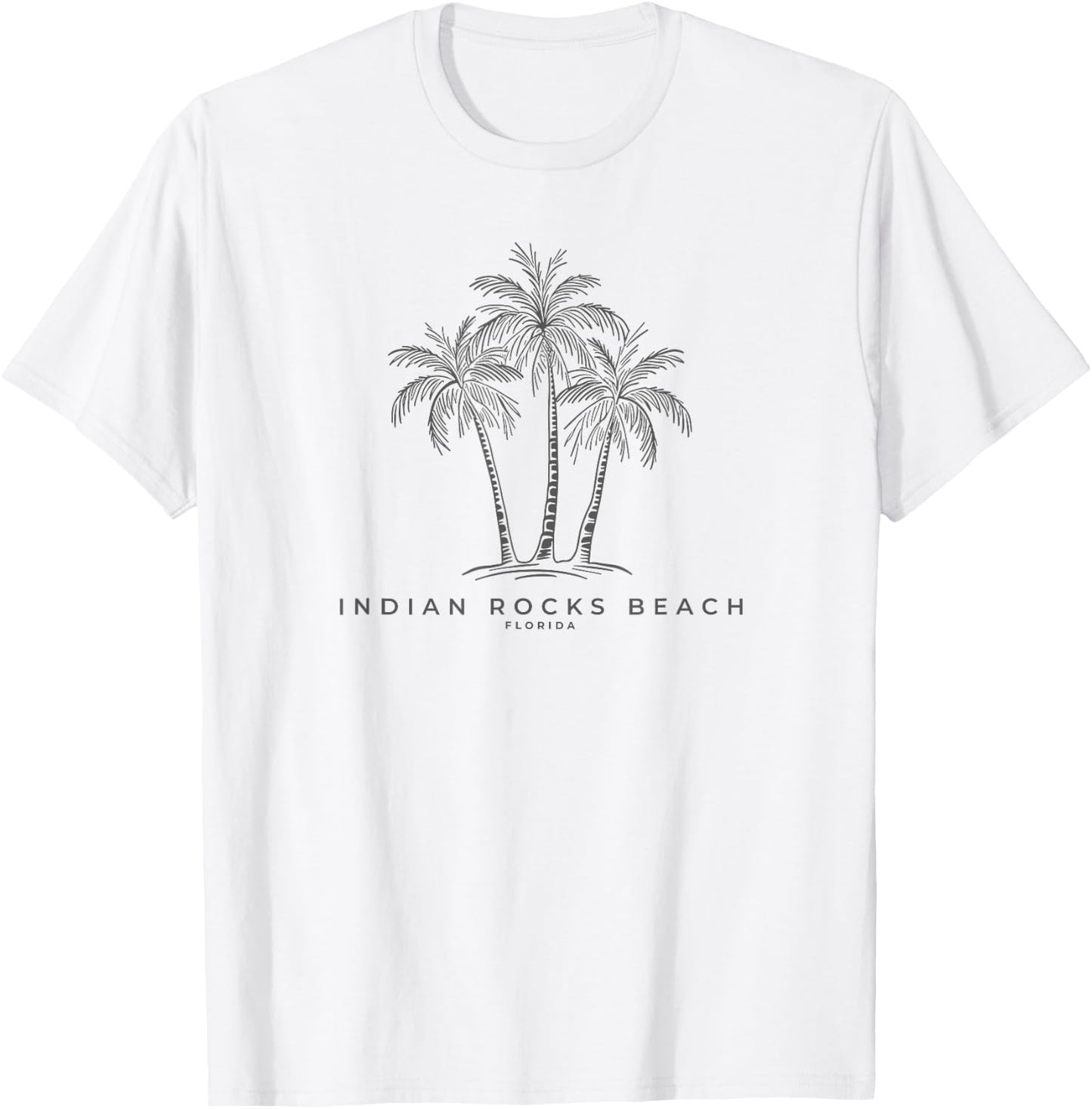 Indian Rocks Beach Florida FL Vintage Palm Tree Souvenir T-Shirt - T-Shirt | White