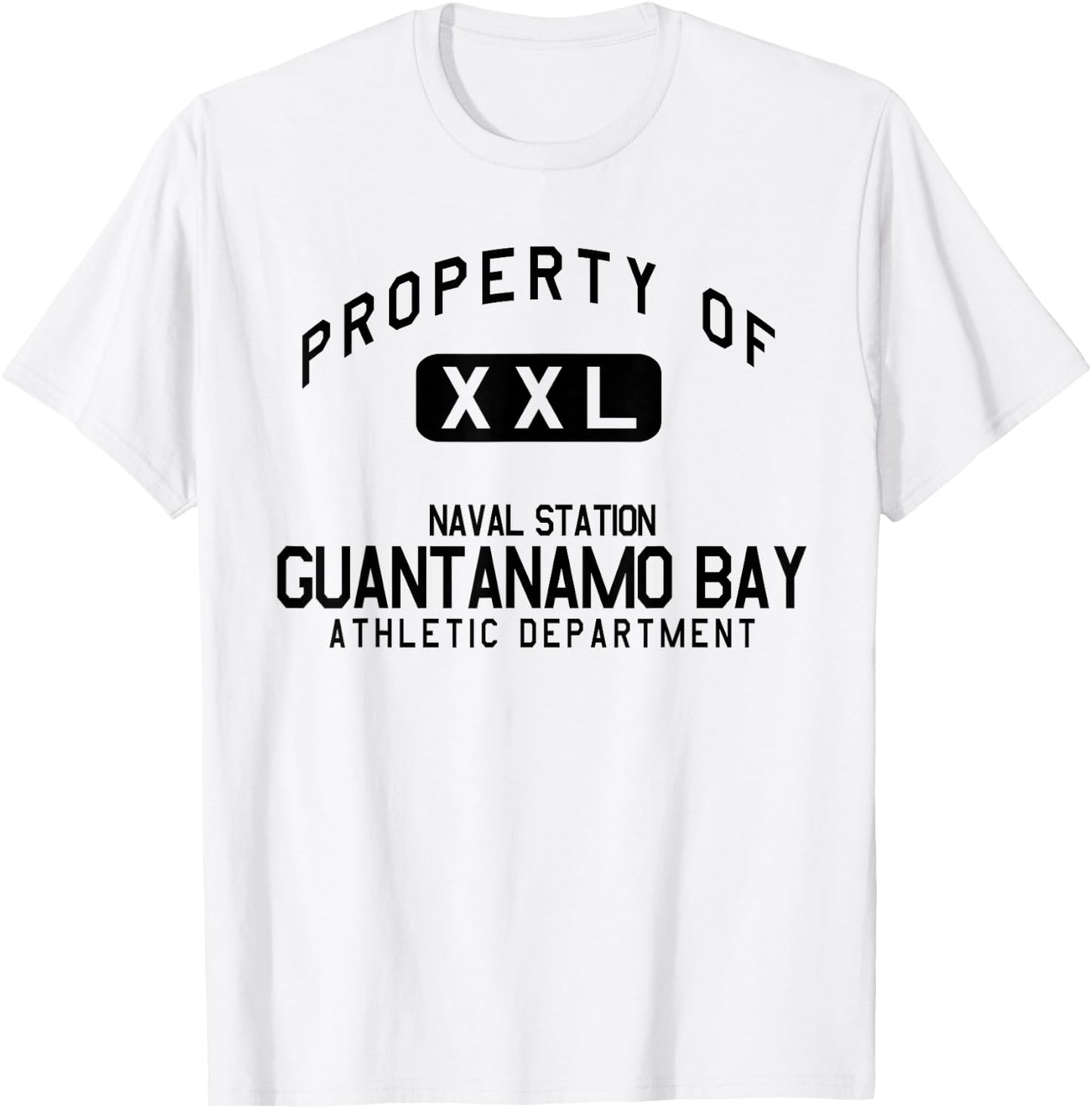 Property of Naval Station Guantanamo Bay Athletic Department T-Shirt - T-Shirt | White