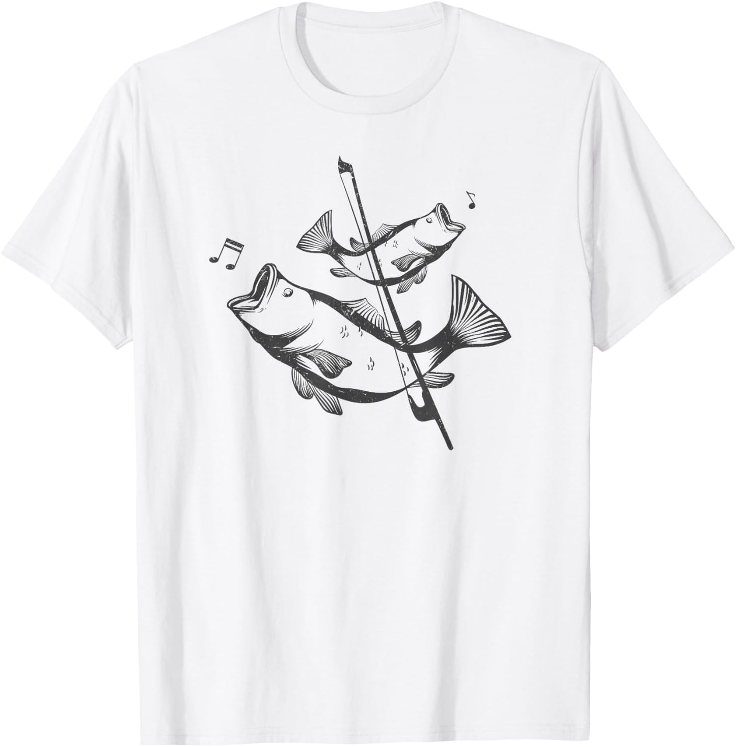 Funny Double Bass Pun Art Jazz Music Upright Bass T-Shirt - T-Shirt | White