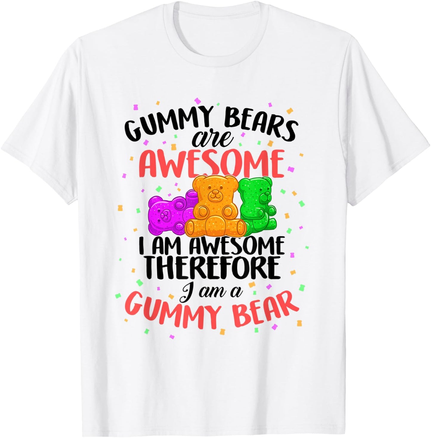 Gummy Bear Dancing Animal Candy for Adult Youth Kids Gift Small T-Shirt - T-Shirt | White