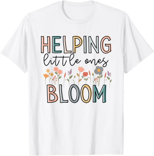 Labor and Delivery L&D Nurse Floral - Women's Blue Small - We See More Crowning Than the Queen - Funny Nurse Gift T-Shirt - T-Shirt | White