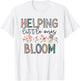 Labor and Delivery L&D Nurse Floral - Women's Blue Small - We See More Crowning Than the Queen - Funny Nurse Gift T-Shirt - T-Shirt | White