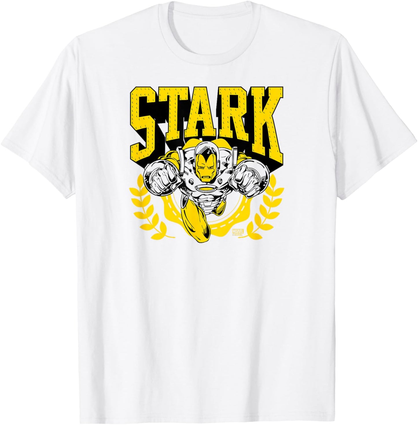Iron Man - Stark Collegiate T-Shirt - T-Shirt | White