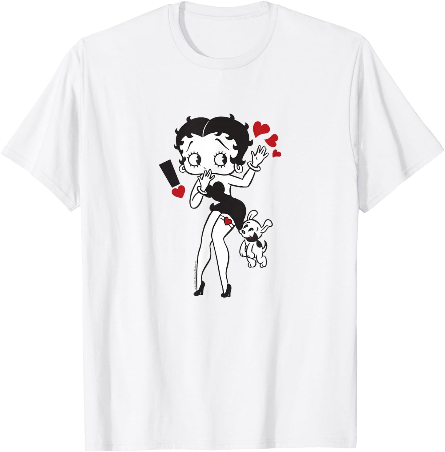 Betty Boop Exclamation Mark T-Shirt - T-Shirt | White