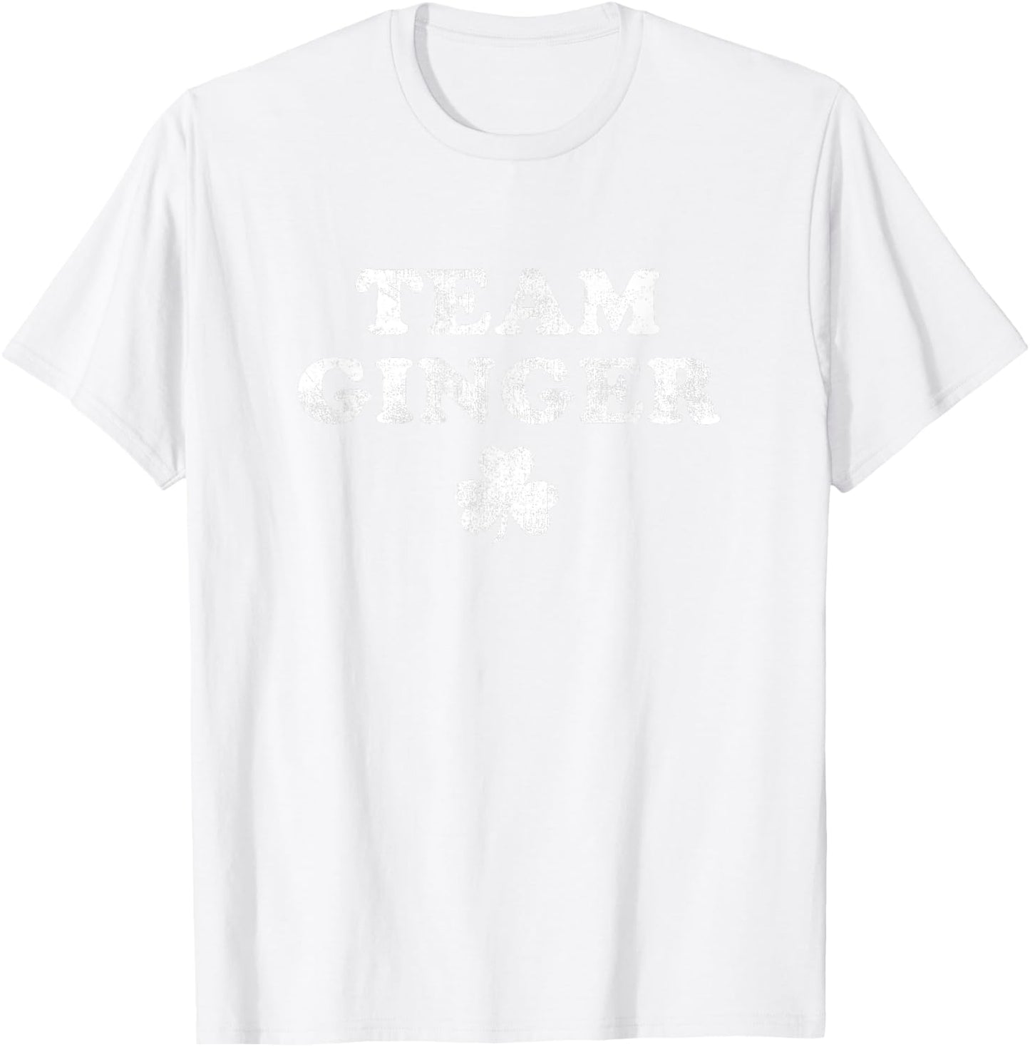 Cute Red Head Team Ginger St Patricks Day Green T-Shirt - T-Shirt | White