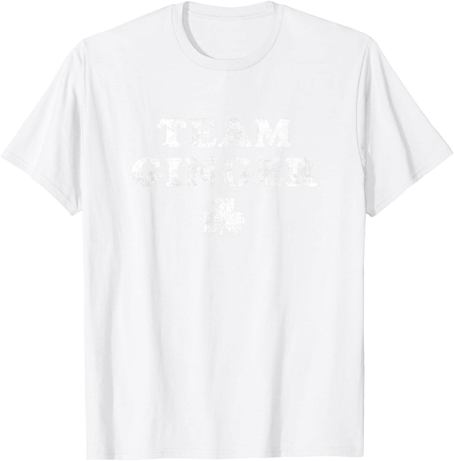 Cute Red Head Team Ginger St Patricks Day Green T-Shirt - T-Shirt | White
