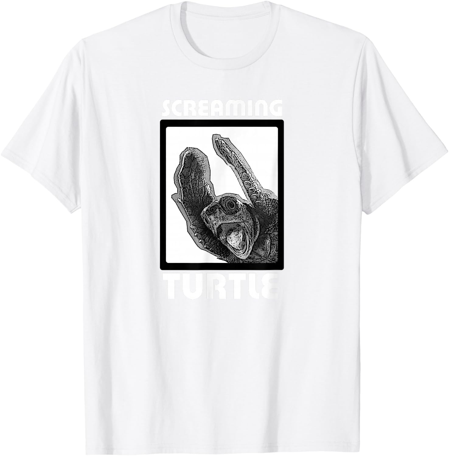 Head First: Screaming Turtle T-Shirt - T-Shirt | White