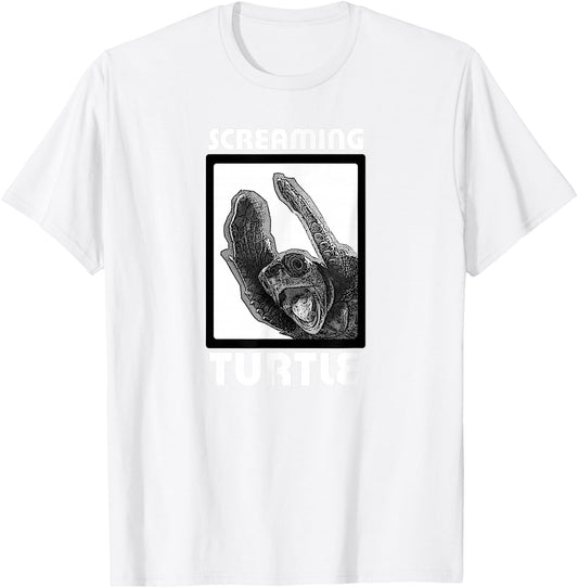 Head First: Screaming Turtle T-Shirt - T-Shirt | White