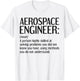 Funny Aerospace Engineering , Kids, -Adults, Green, Grey, Small, Short Sleeve, Modern, Lightweight, Cotton 50%, Polyester 50% T-Shirt - T-Shirt | White