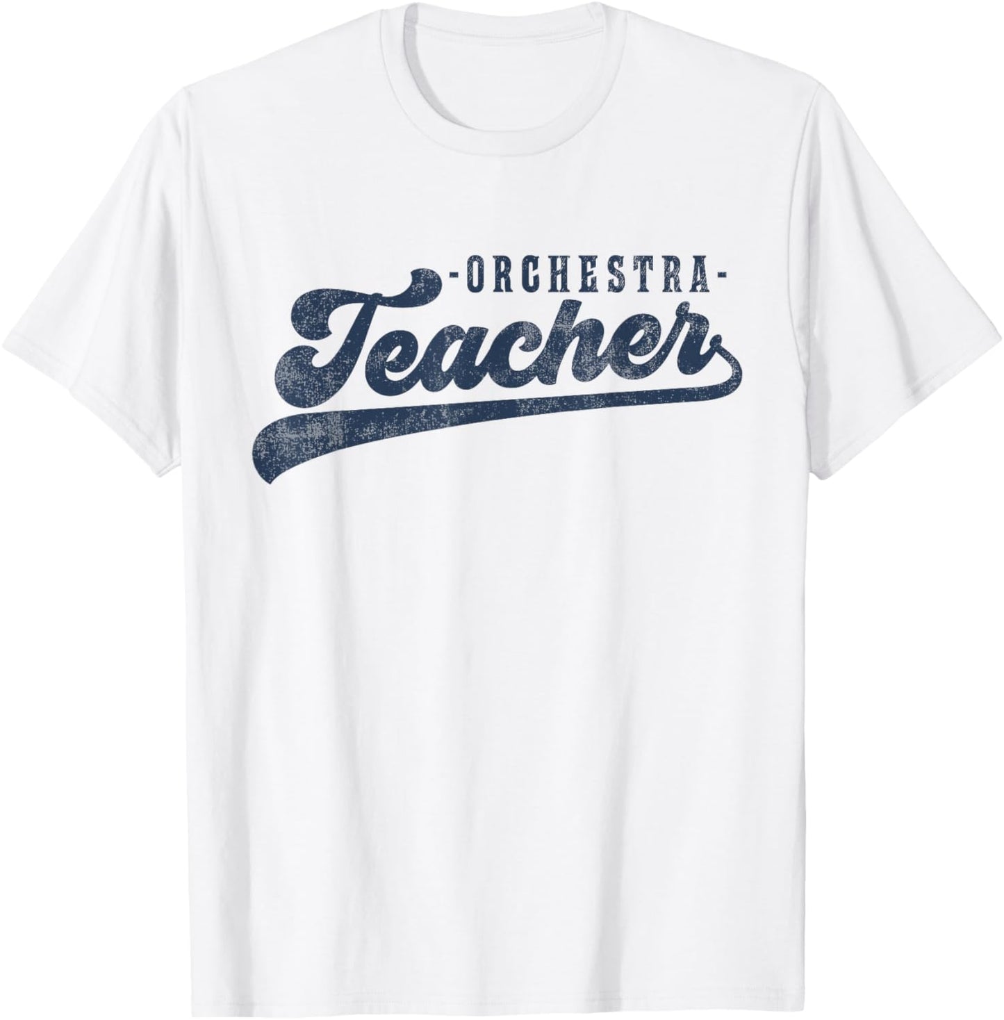Orchestra Teacher Cute Vintage Graphic Orchestra Teacher T-Shirt - T-Shirt | White