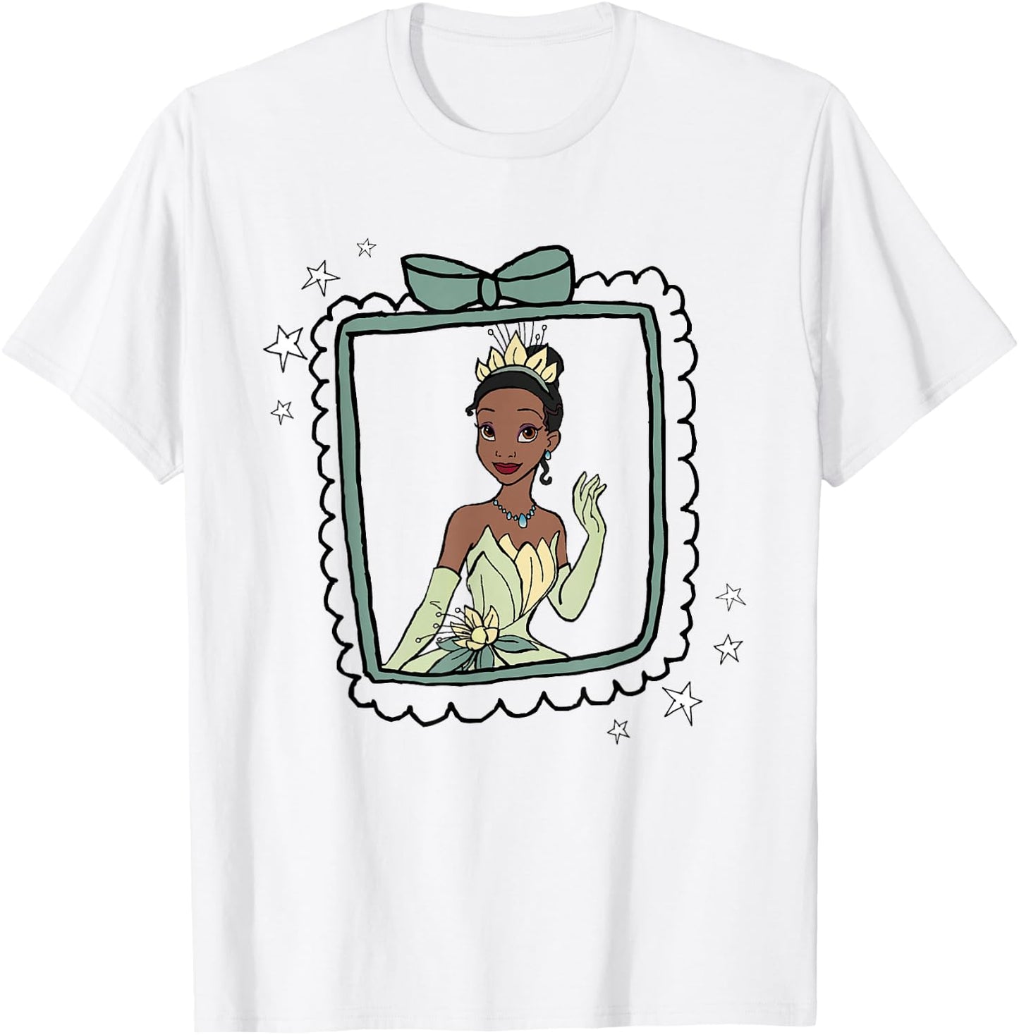 Disney The Princess and The Frog Tiana Portrait T-Shirt - T-Shirt | White