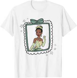 Disney The Princess and The Frog Tiana Portrait T-Shirt - T-Shirt | White