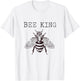 Bee King beekeeper bee enthusiast Honeybee King T-Shirt - T-Shirt | White