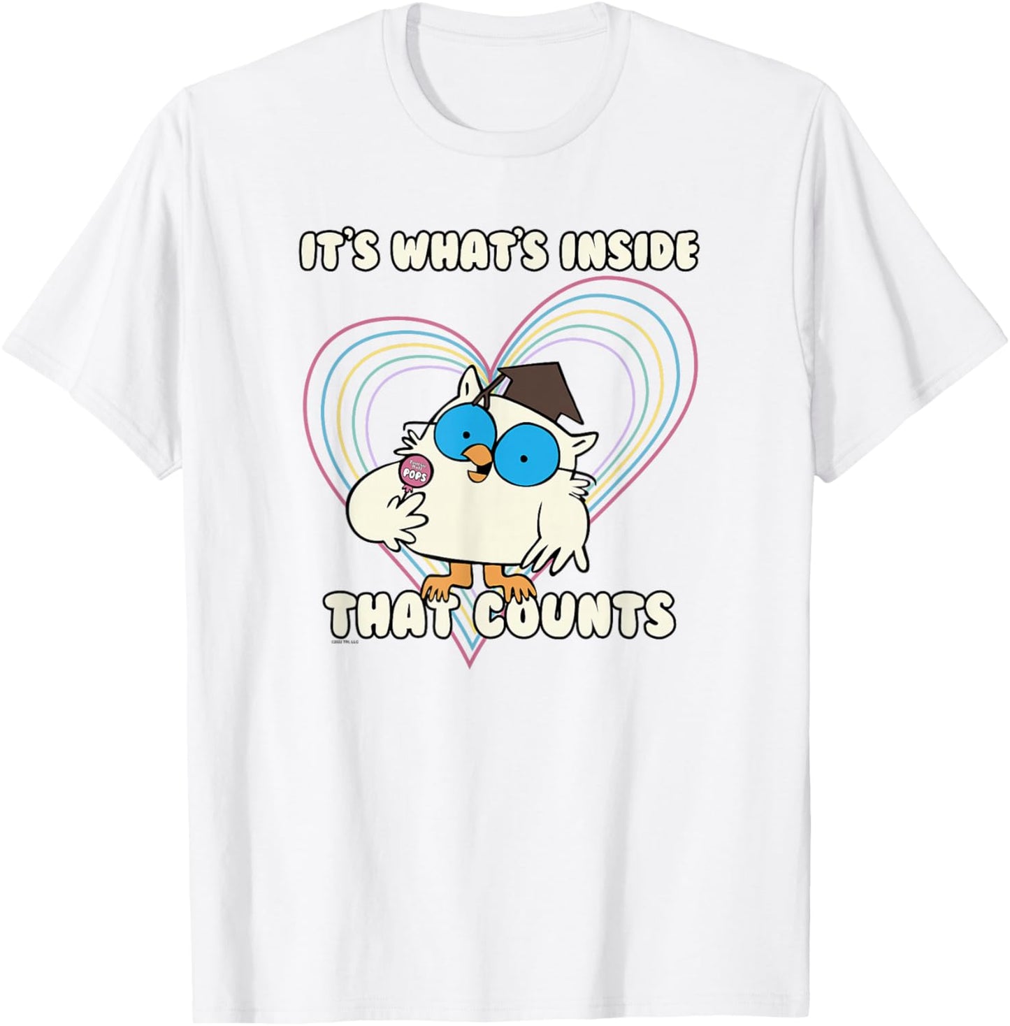 Tootsie Roll Pop It's What's Inside That Counts T-Shirt - T-Shirt | White