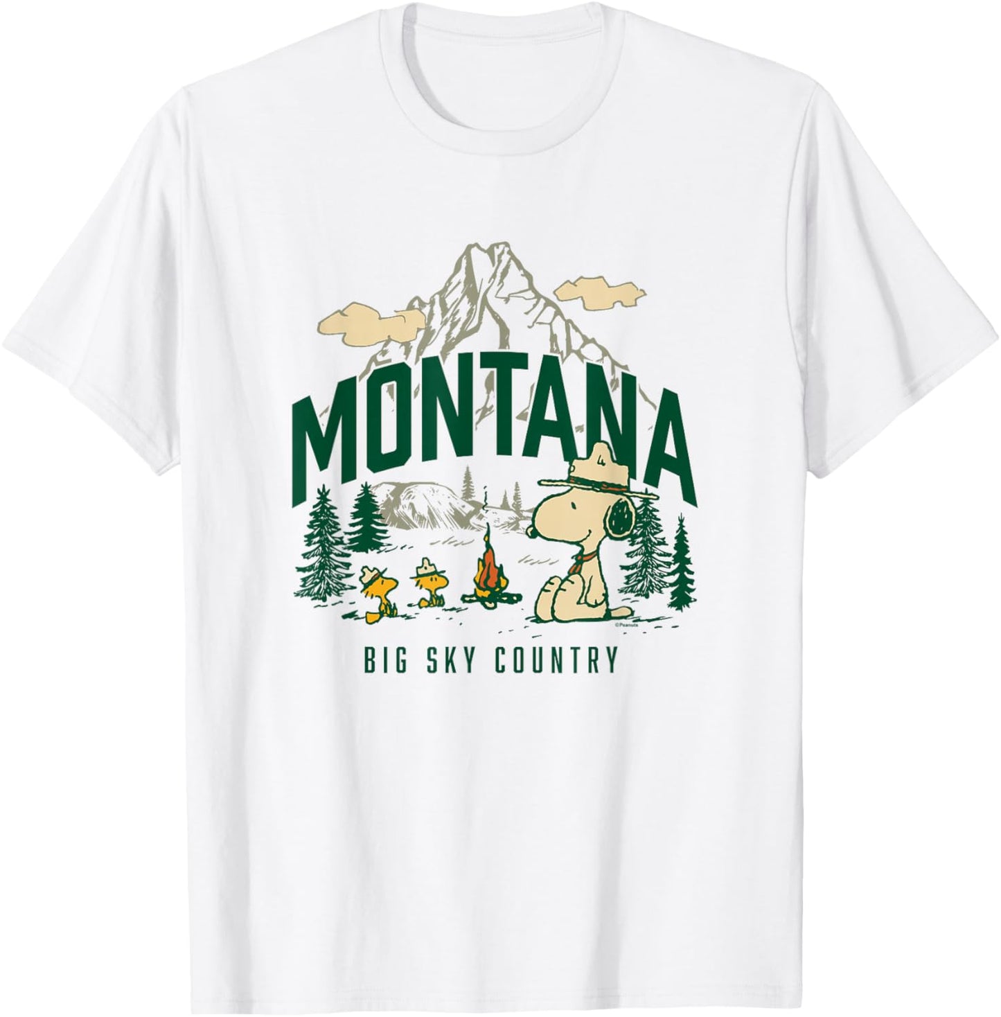 Peanuts - Beagle Scouts Montana T-Shirt - T-Shirt | White