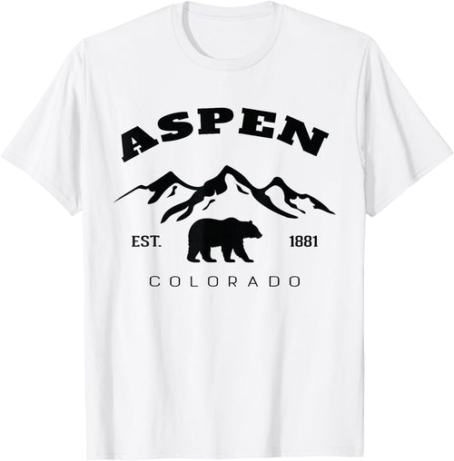 Retro Vintage Aspen Colorado Souvenir kids Hiking Camping
