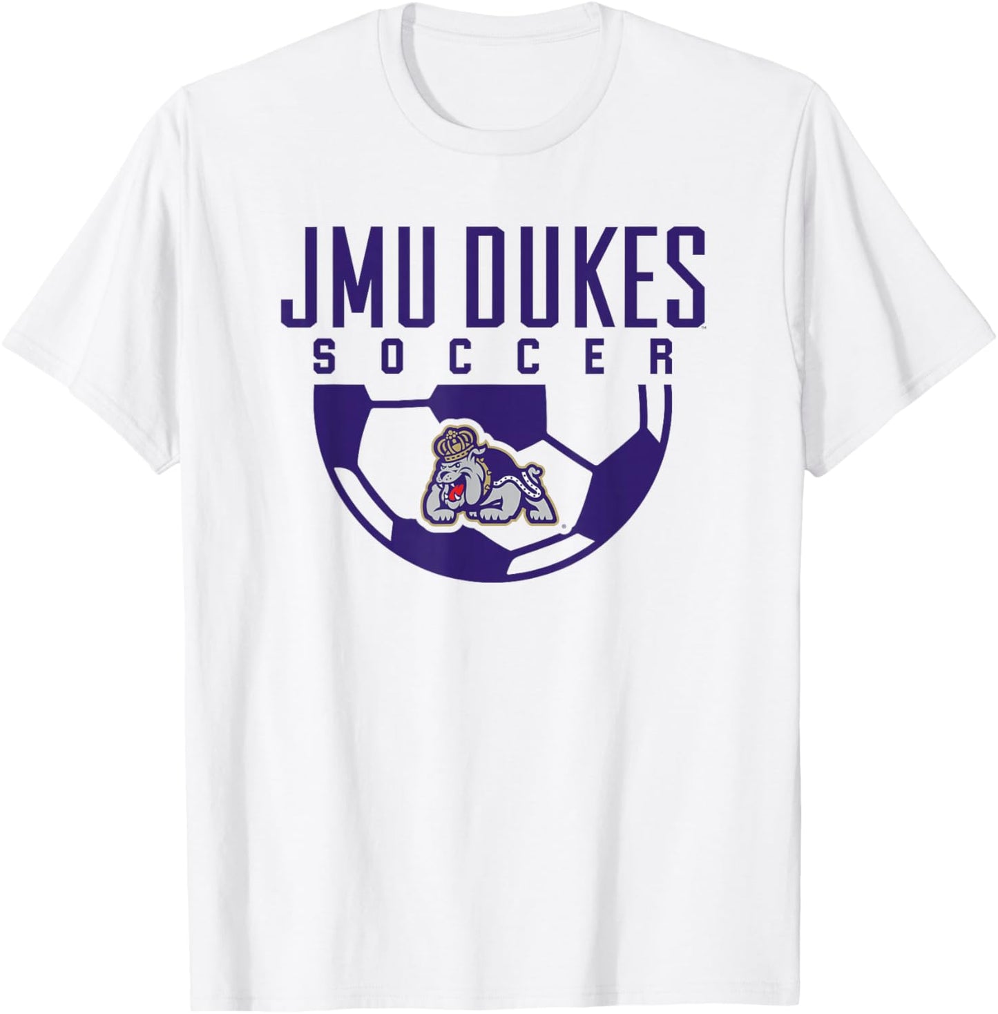 James Madison University JMU Dukes Soccer Arch T-Shirt - T-Shirt | White
