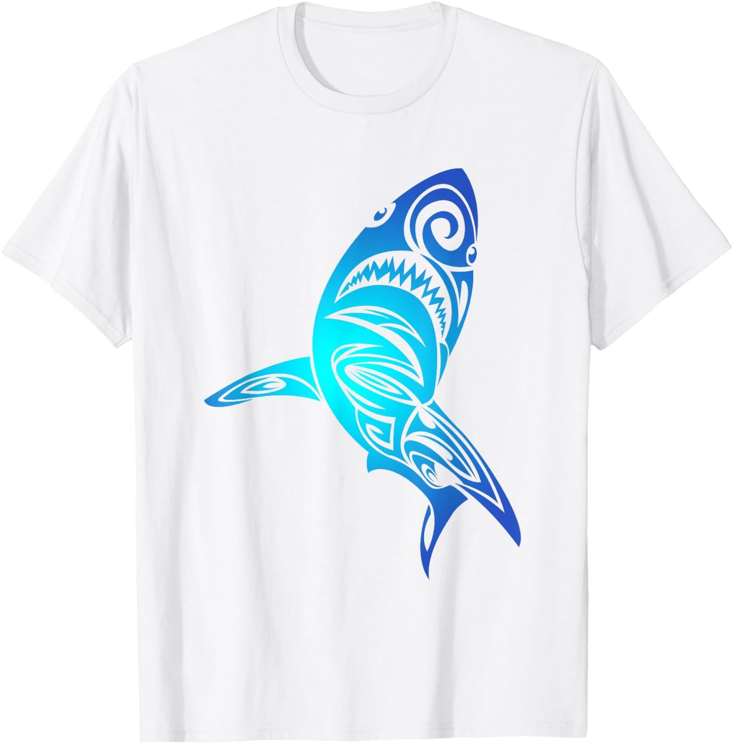 Hawaii Mano Tribal Shark Lover Awesome Cool Gift T-Shirt - T-Shirt | White