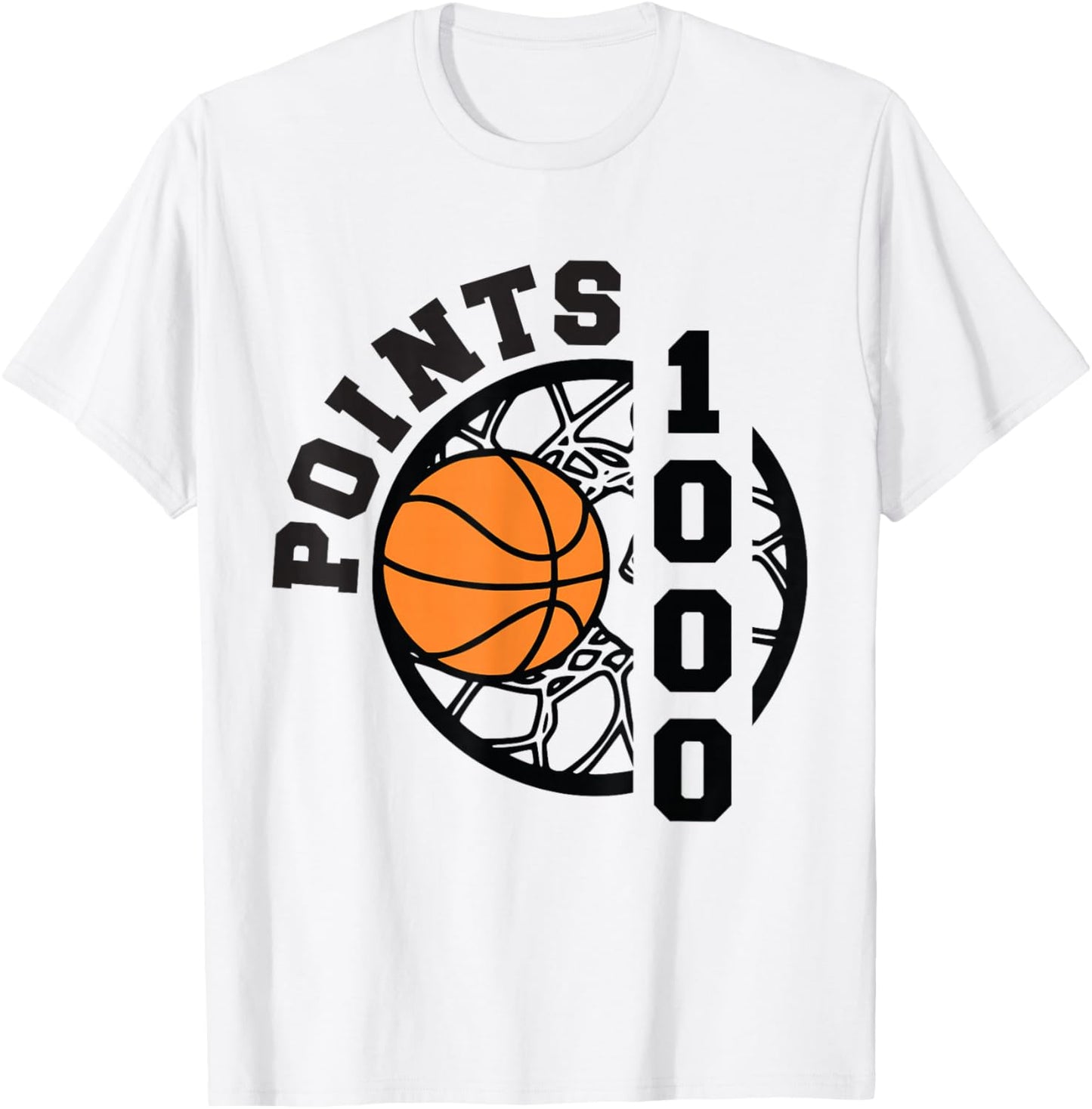 1000 Points Basketball Scorer High School Basketball Boys T-Shirt - T-Shirt | White
