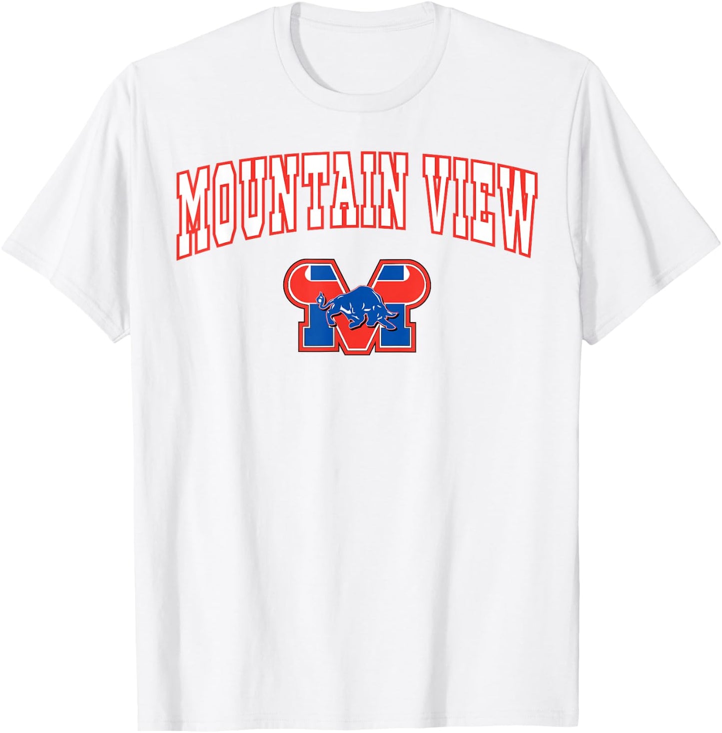 Mountain View High School Toros C2 T-Shirt - T-Shirt | White