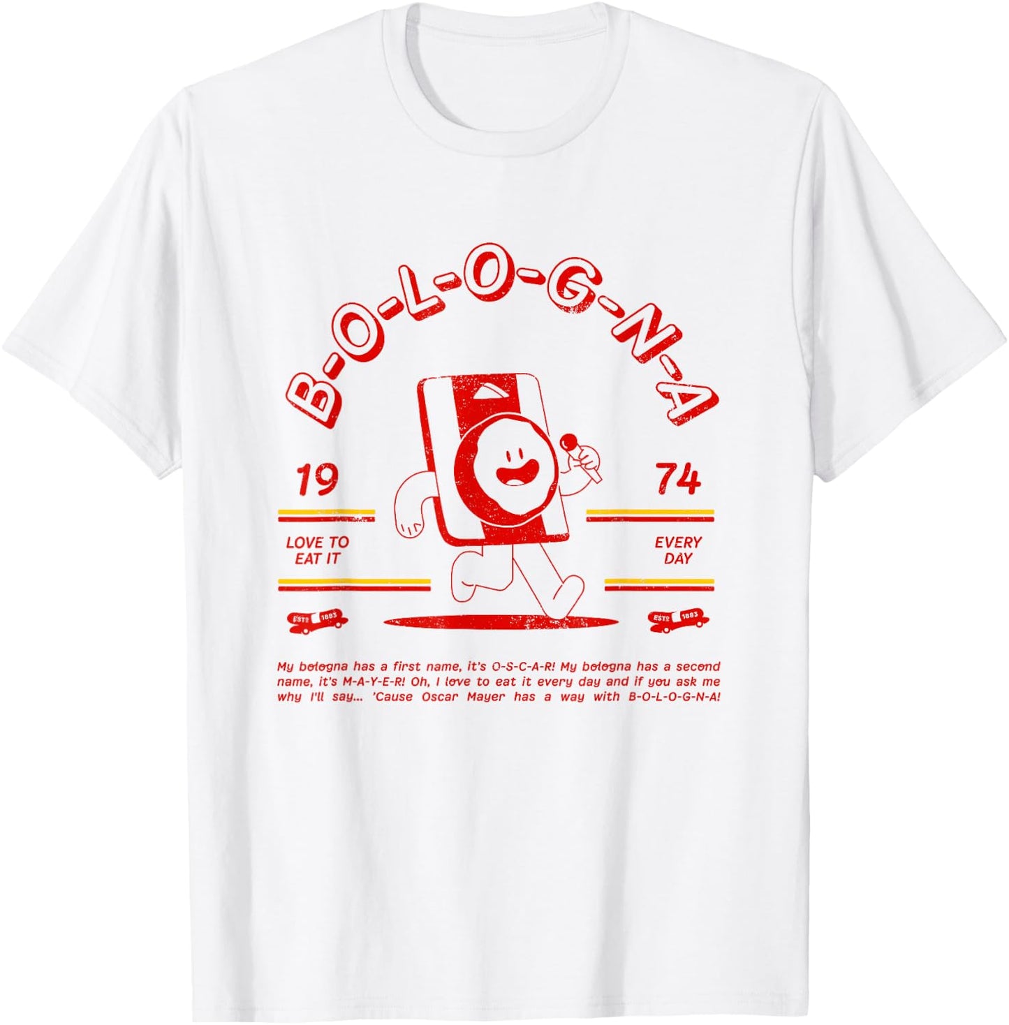 Oscar Mayer Singing Bologna Vintage T-Shirt - T-Shirt | White