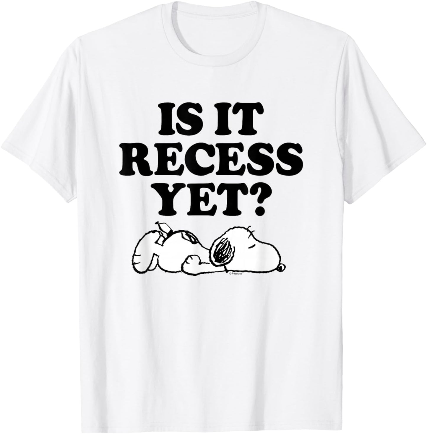 Peanuts - Is it already a break T-Shirt - T-Shirt | White