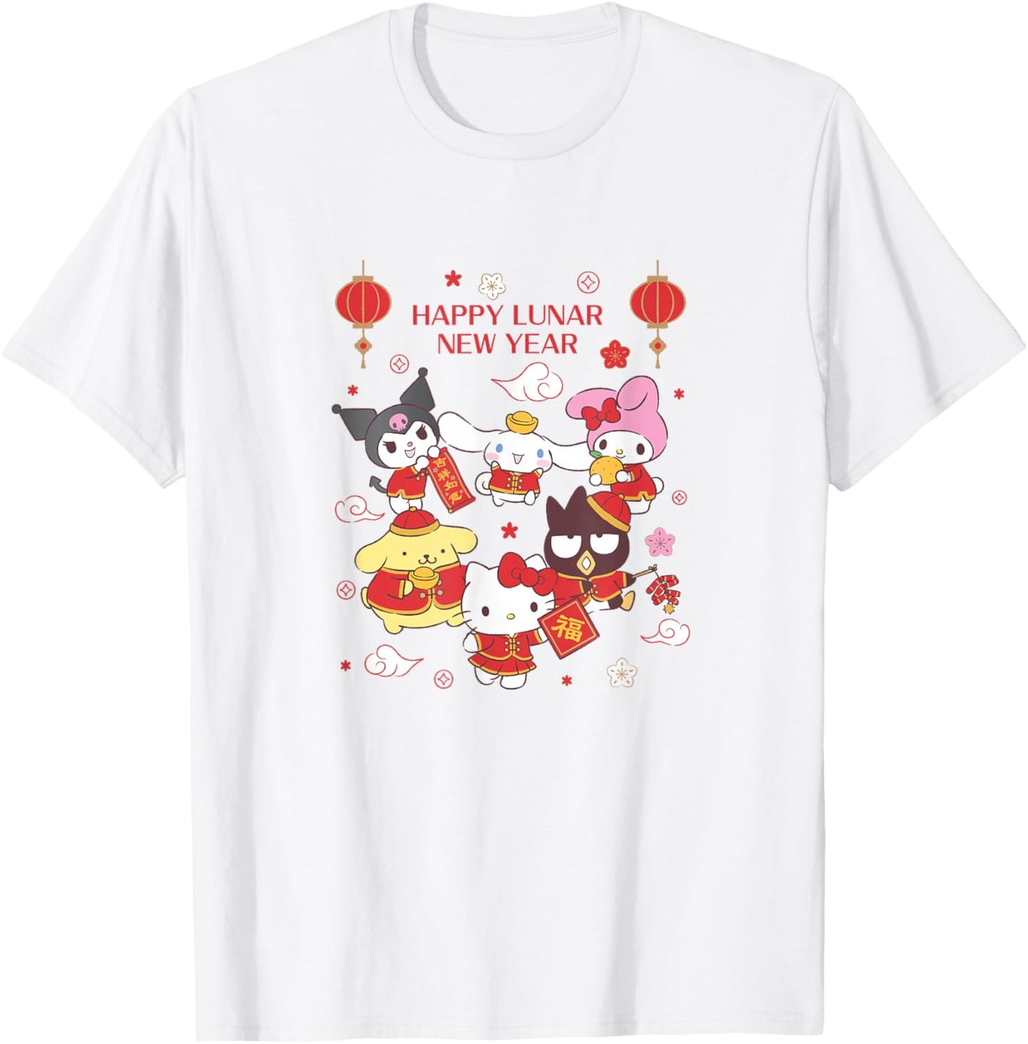 Hello Kitty and Friends Happy Lunar New Year T-Shirt - T-Shirt | White