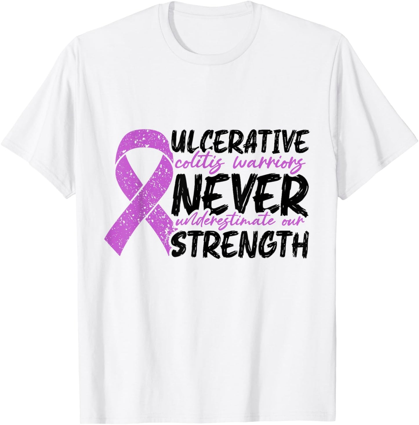 Colitis ulcerosa Krieger unterschätzen niemals IBD-Überlebende T-Shirt - T-Shirt | White