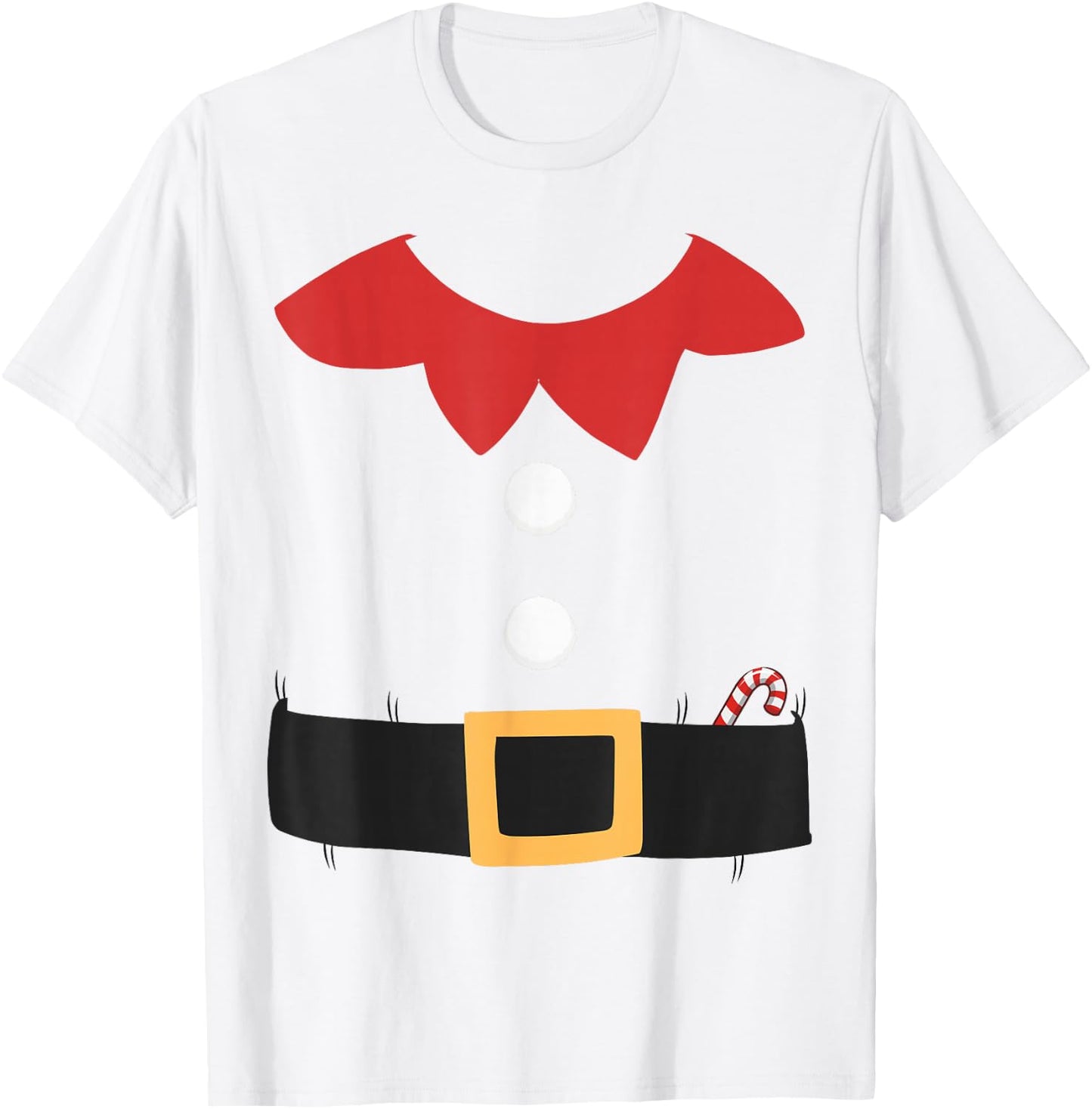 Funny Christmas Elf Suit Costume Adult Women Kids T-Shirt - T-Shirt | White