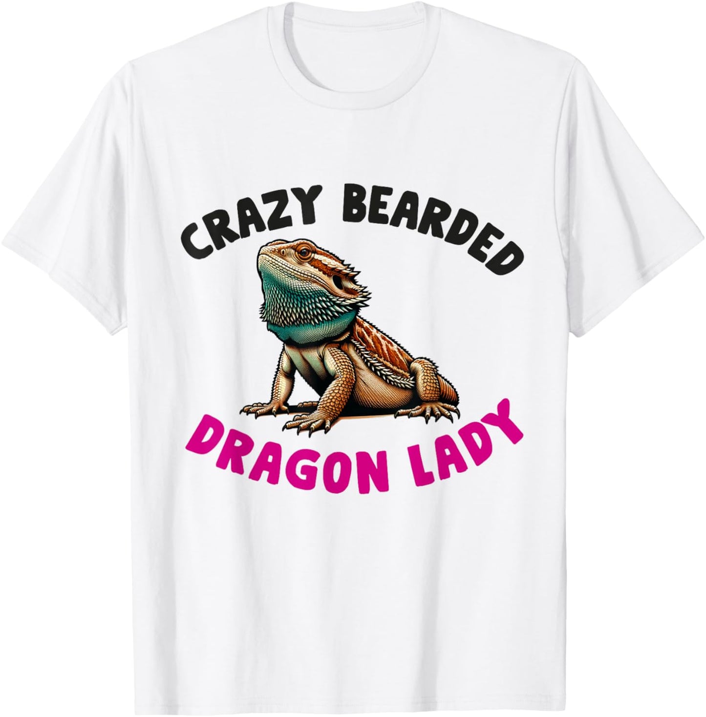 Bearded Dragon Mom Women Girls Wife Pogona Lizard Reptile T-Shirt - T-Shirt | White