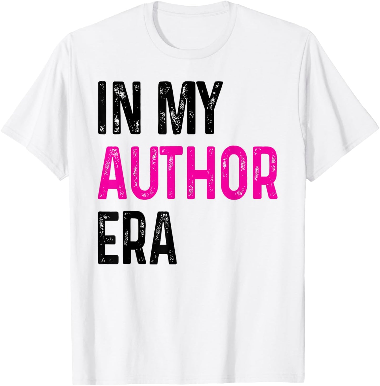 In My Author Era Writer Funny Reading Writing Author T-Shirt - T-Shirt | White