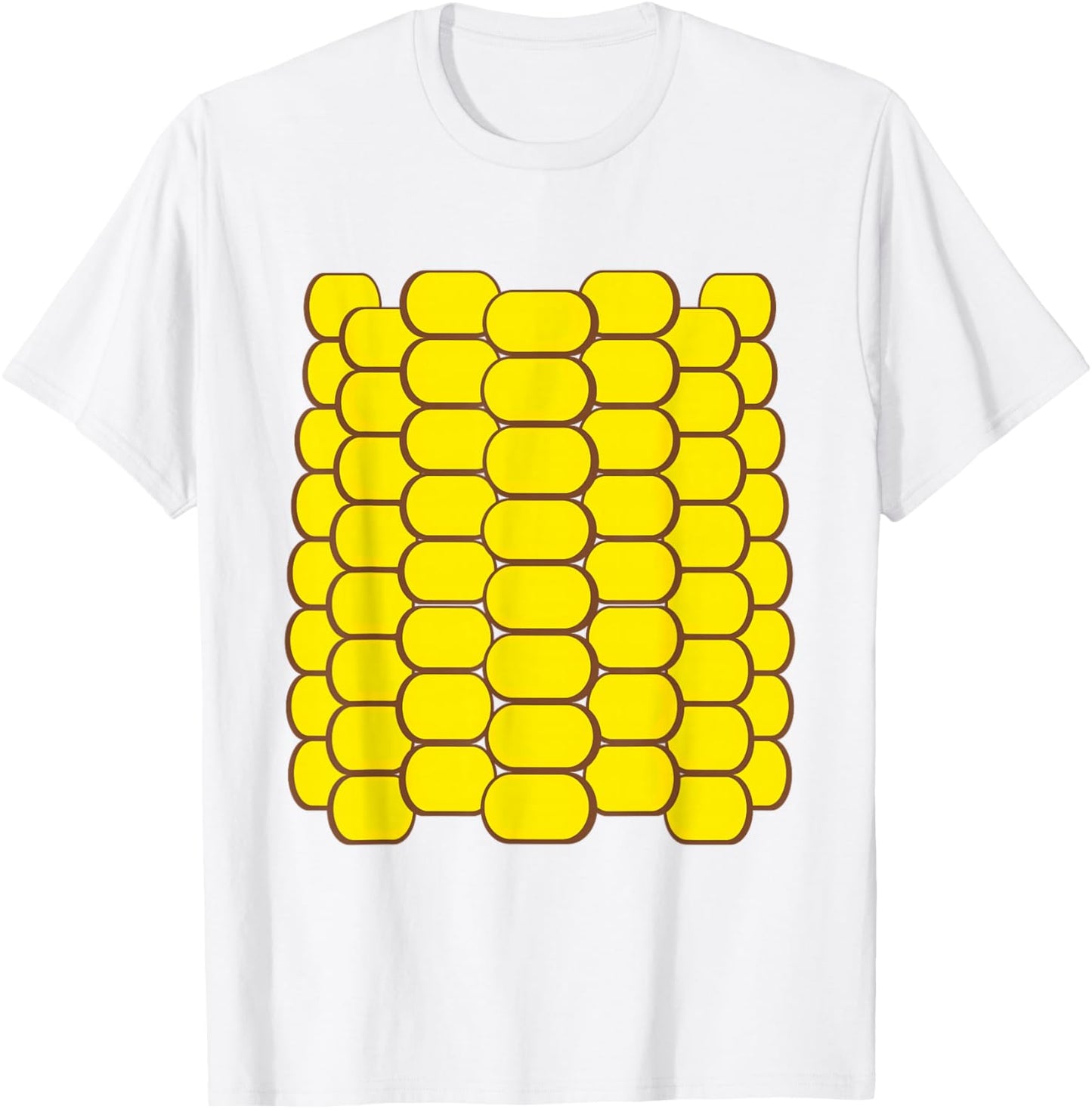 Corn Halloween Costume Funny Foodie Farmer Men Women Kids T-Shirt - T-Shirt | White