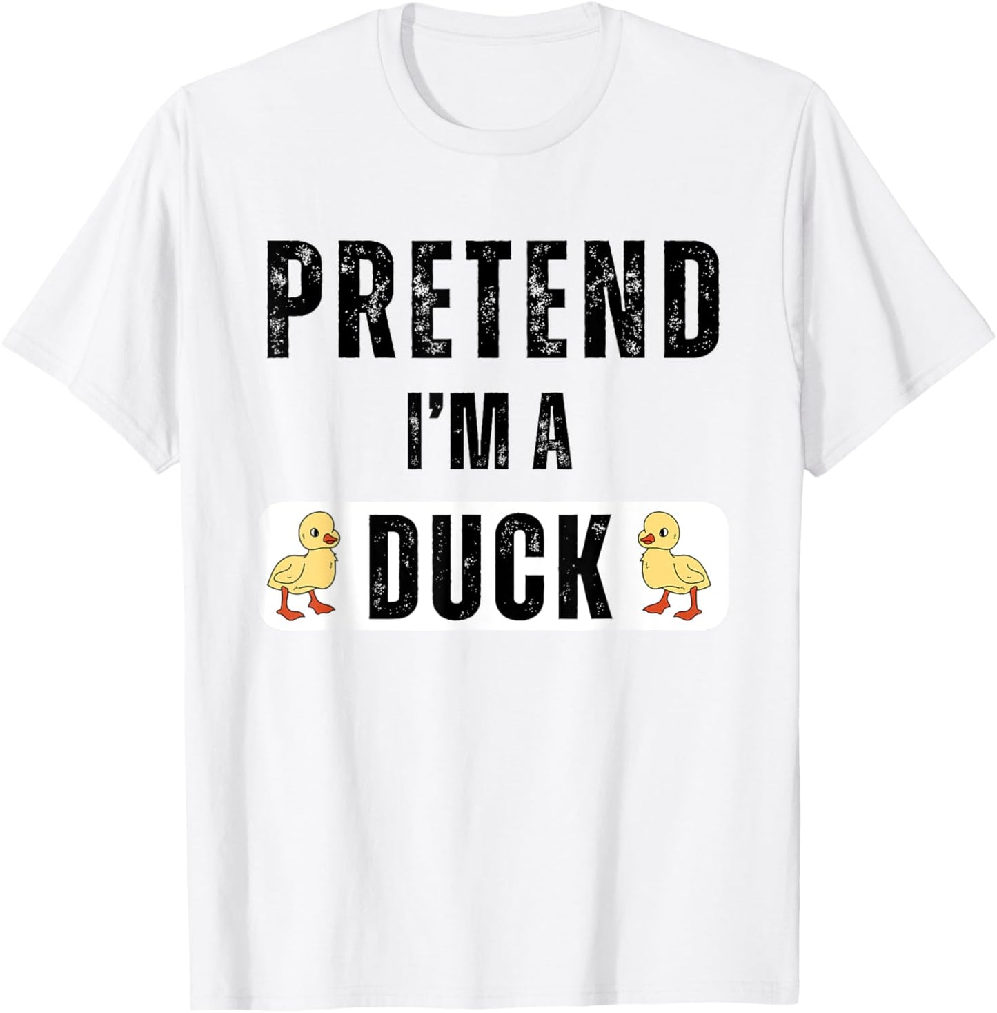 Pretend I'm A Duck Matching Kids Adult Duck Costume T-Shirt - T-Shirt | White