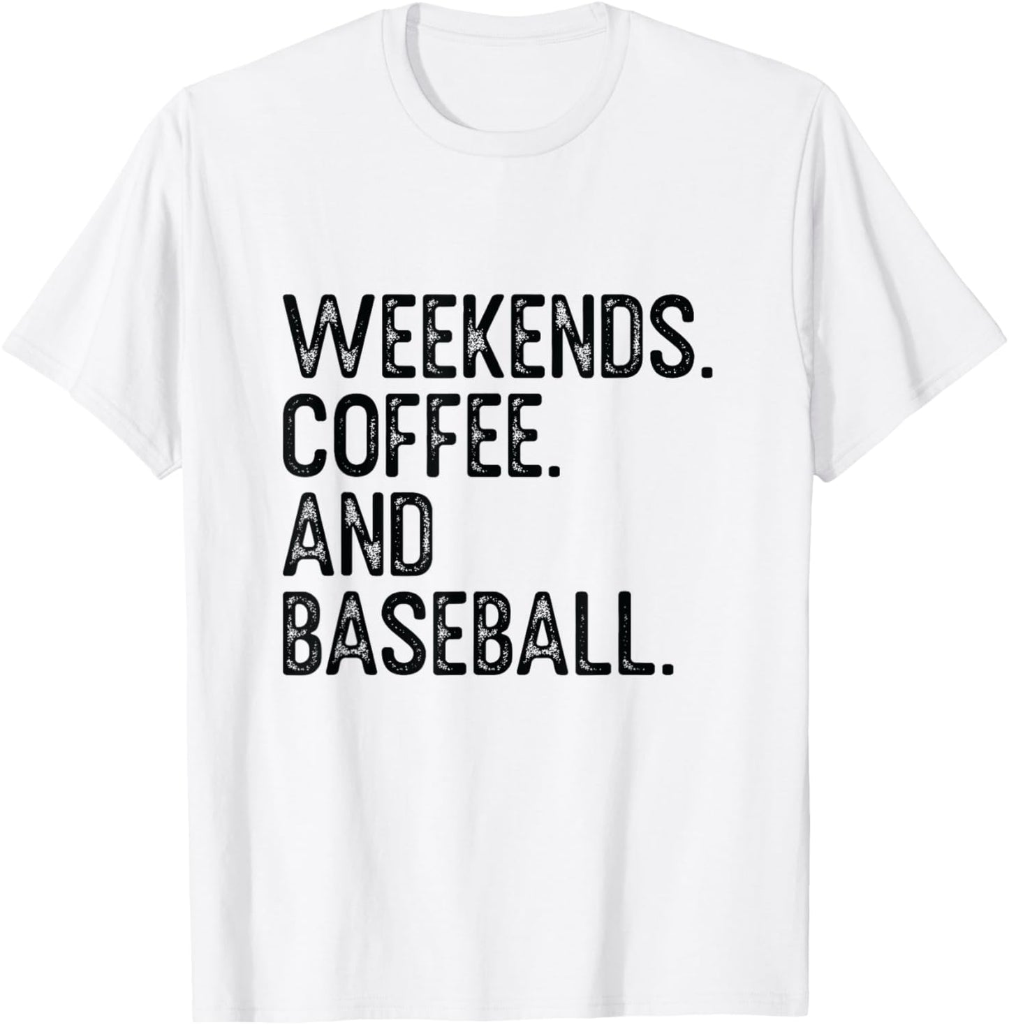 Weekend Coffee Baseball Home Run Team T-Shirt - T-Shirt | White